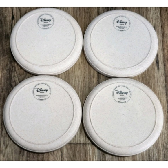 Disney Minnie Mouse Kids Plate Set of 4 Plates Corn Husk Children Toddler Mickey - Picture 3 of 9